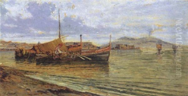 Napoli, Barche Di Pescatori A Mergellina - view 1