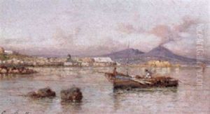 A Bay Near Naples by Giuseppe Carelli