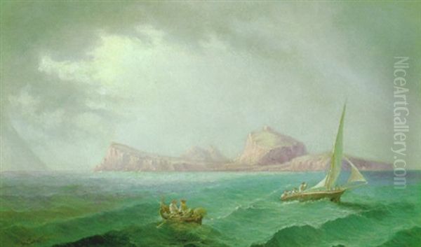 Fischerboote Vor Der Insel Capri - view 1