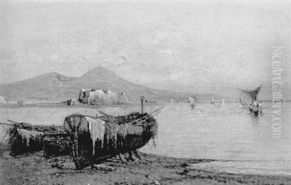 Beached Boats, The Bay Of Naples - view 1