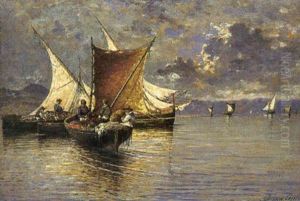 Morgonfiske by Giuseppe Carelli