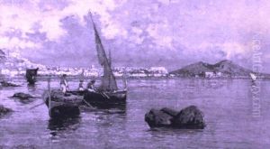 Veduta Napoletana by Giuseppe Carelli