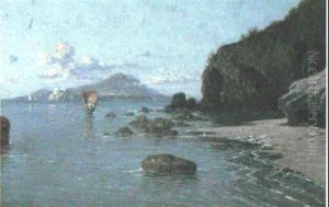 On The Neapolitan Coast by Giuseppe Carelli