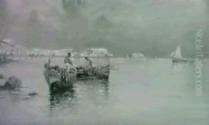 In The Bay Of Naples by Giuseppe Carelli