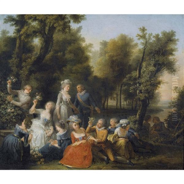 Fete Galante Dans Un Parc - view 1