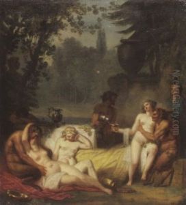 Nymphen Und Sartyre by Jacques Philippe Caresme