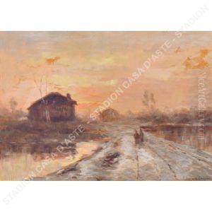 Tramonto Invernale by Vittore Antonio Cargnel