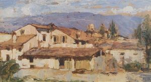 Ponte Delle Castagne by Vittore Antonio Cargnel