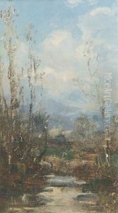 Il Meschio E Monte Cavalle by Vittore Antonio Cargnel