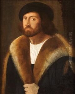Portrait D'un Jeune Homme Au Beret by Giovanni Cariani