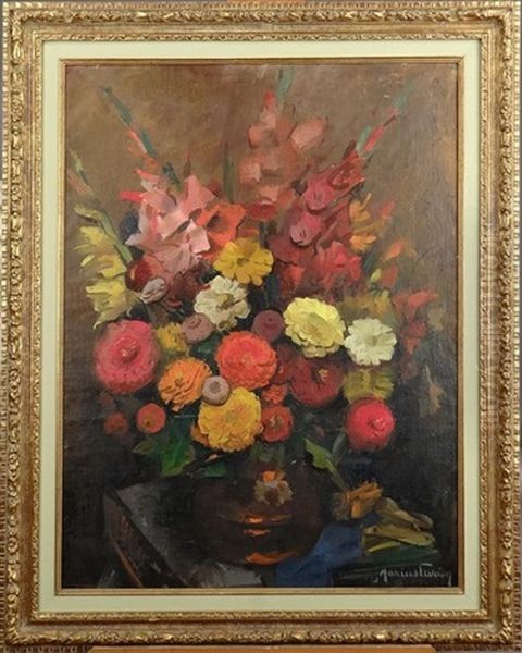 Bouquet De Fleurs Dans Un Vase - view 1