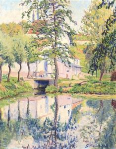 Reflections On The Lake by Gustave Cariot