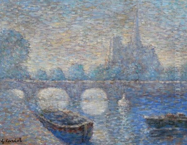 Paris, Vue De La Seine Et De Notre Dame - view 1