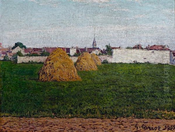 Meules Devant Le Village - view 1