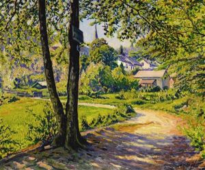 Chemin De Village by Gustave Cariot