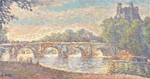 Bridge In Paris by Gustave Cariot