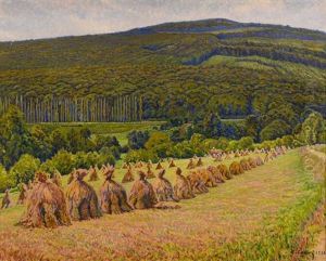 Meules De Foin by Gustave Cariot