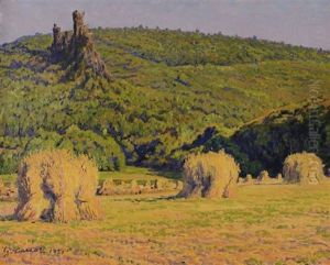 Haystacks by Gustave Cariot