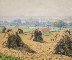 Paysage Aux Gerbes De Ble