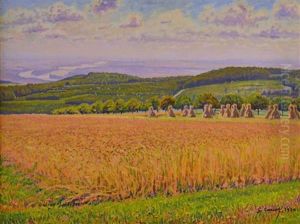 Wheat Field, 1930 by Gustave Cariot