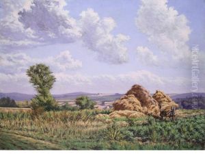Haystacks In A Landscape