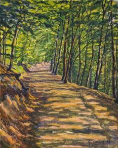L'allee Ombragee (+ 2 Others, Various Sizes; 3 Works) by Gustave Cariot