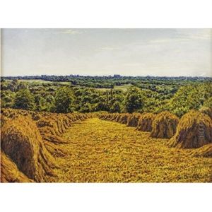 Les Champs De Ble (thermidor No. 411) by Gustave Cariot