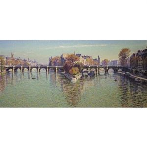 Le Pont Neuf A Paris (beau Temps Clair) by Gustave Cariot