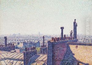 Le Lever De Soleil Sur Les Toits De Paris