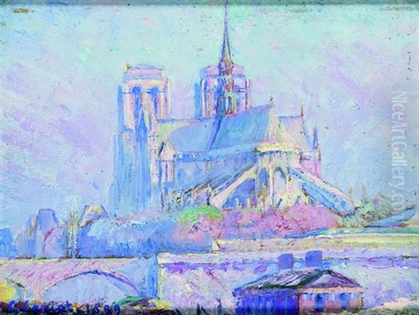 Paris, Notre-dame, Vue Du Port Aux Vins, Vers 10 H 1/2, Automne - view 1