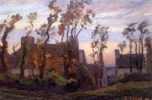 En Bretagne, Une Ferme Pres De St-brieuc by Gustave Cariot