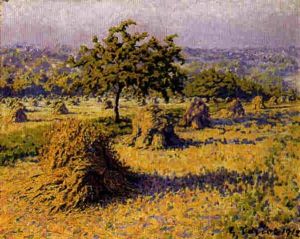 Haystacks by Gustave Cariot
