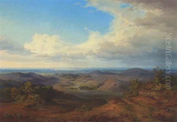 Lyngegn, I Det Fjaerne Ses Altona Og Hamborg - view 1