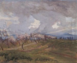 Alberi In Fiore by Onorato Carlandi