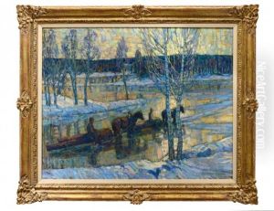 The Logging Team by Hugo Carlburg