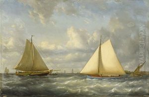Marin Med Segelfartyg by Francois Carlebur II
