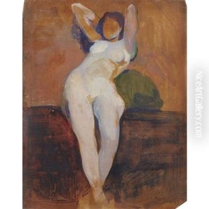 Lounging Nude by Arthur Beecher Carles