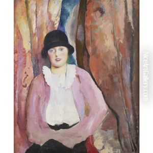 Portrait Of Caroline Robinson Carles by Arthur Beecher Carles