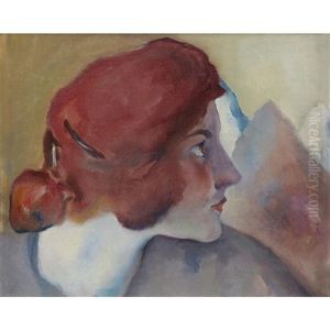 Portrait Of Angele by Arthur Beecher Carles