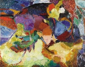 Untitled Abstraction by Arthur Beecher Carles