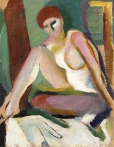 Modernist Seated Nude by Arthur Beecher Carles