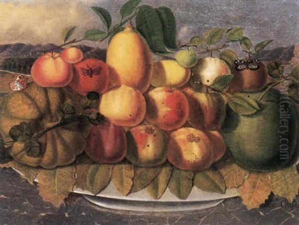 Nature Morte Aux Fruits Et Aux Papillons - view 1