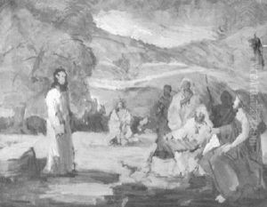Christ And The Pharisees by Arthur Beecher Carles