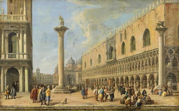 View Of Venice With The Piazzetta Di San Marco And Palazzo Ducale - view 1