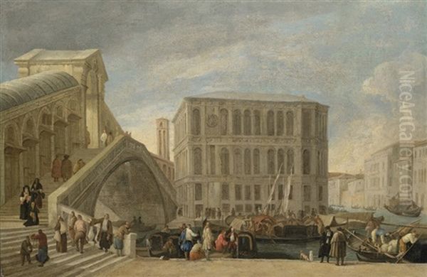The Rialto Bridge On The Grand Canal, Venice - view 1