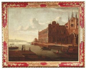 Venezianisches Capriccio Mit Der Ansicht Der Scuola Grande Di San Marco Und Der Basilica Dei Santi Giovanni E Paolo