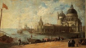 Veduta Del Canal Grande, Dalla Piazzetta, Verso Santa Maria Della Salute by Luca Carlevarijs