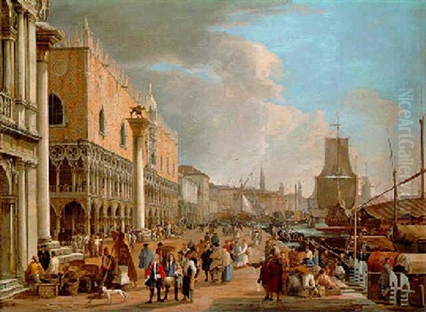 The Molo And The Riva Degli Schiavoni, Venice - view 1