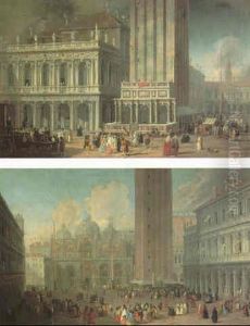 Venice, The Piazza San Marco by Luca Carlevarijs