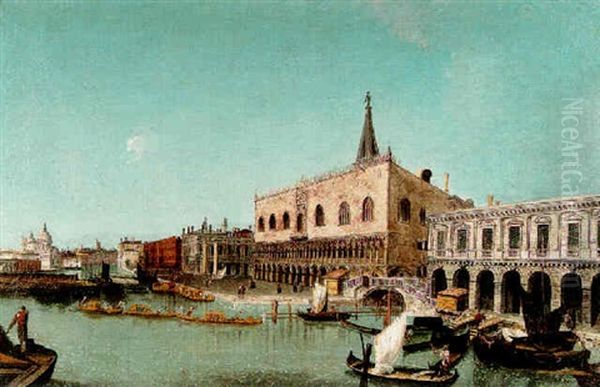 A View Of The Doge's Palace With Santa Maria Della Salute - view 1